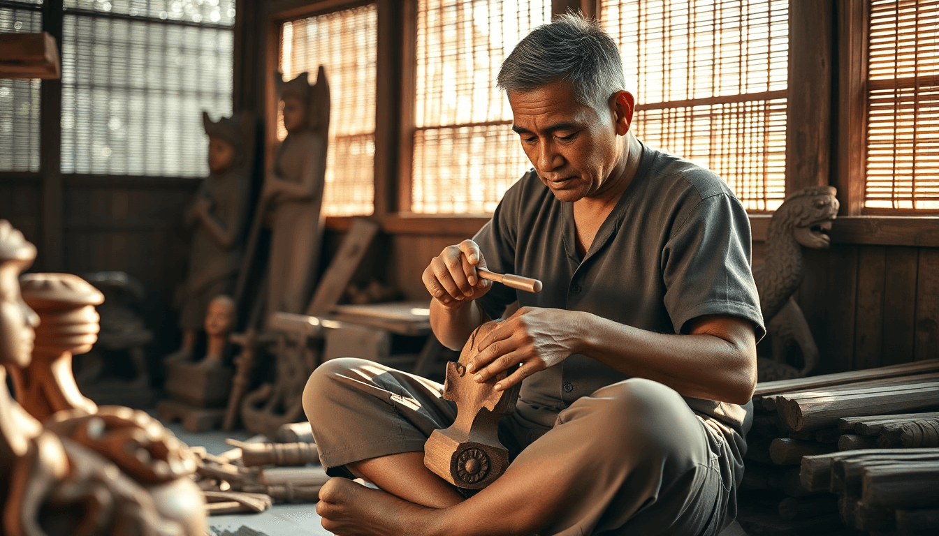 artesanatos decorativos na decoracao da casa madeira entalhada ceramica artesanal fibras naturais e outros