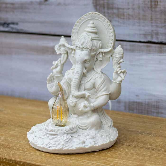 Luminária espiritual bivolt com interruptor, ideal para decoração de escritórios e salas de meditação.