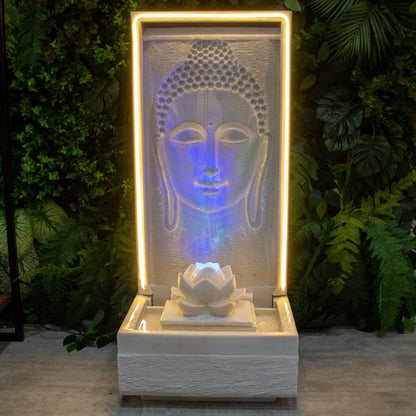 fonte buda decorativa zen água fengsui jardim casa jardim brasil deus serenidade energia espiritual 01