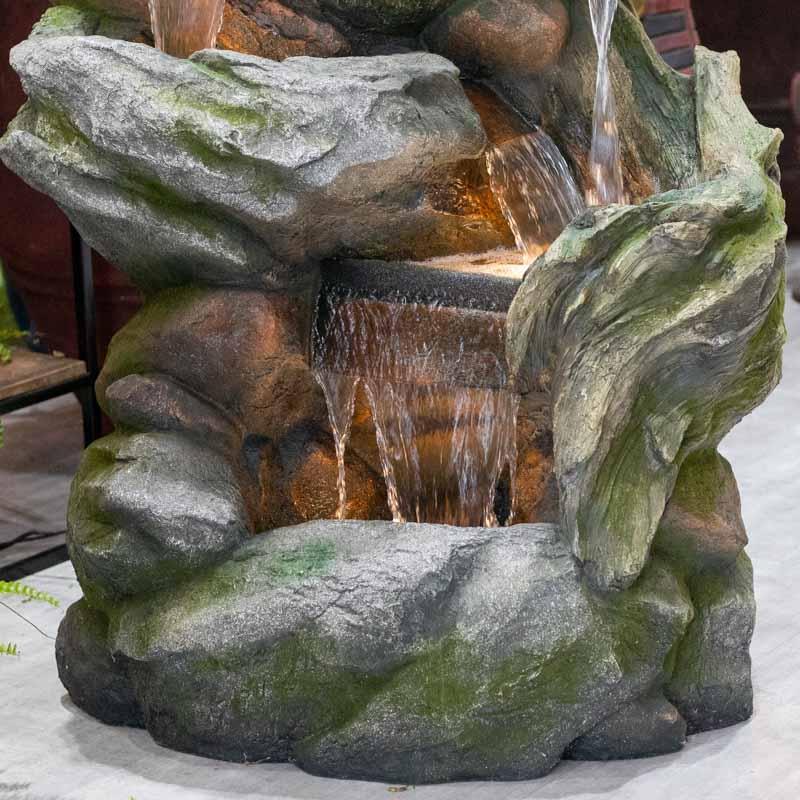 Fonte Cachoeira Cascata | Poliresina - Arte & Sintonia 2024,Brasil,Fontes Decorativas,Poliresina,Sccorp com.
