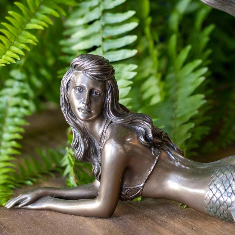 escultura sereia resina bronze eronesedesign decoracao casa mar oceano beleza artesanato china loja artesintonia 02
