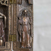 escultura oratoria santa catolica resina nossa senhora gracas jesus religiao decoracao altar bronze veronese design loja artesintonia 07