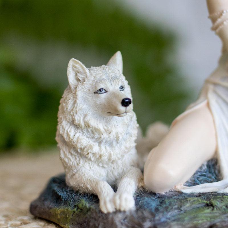 escultura veronese design mulher lobo forca energia feminina liberdade natureza resina decoracao loja artesintonia 04