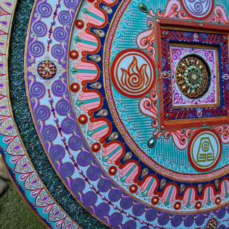 mandala decorativa artesanal elementos terra ar fogo agua meditacao zen parede casa loja artesintonia 04