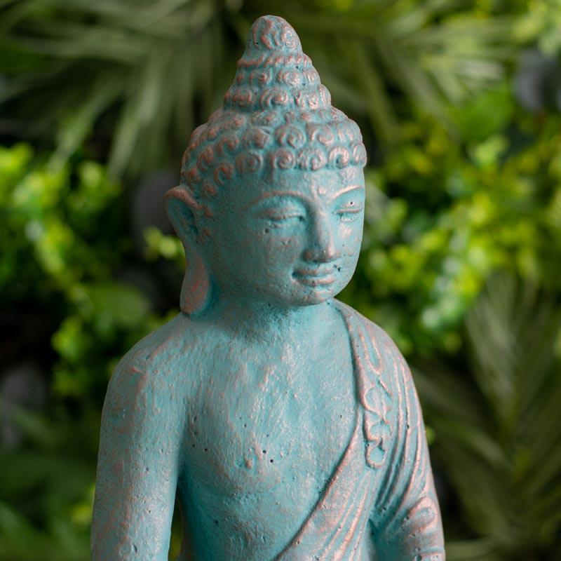 estatua escultura buda cimento artesanato zen budismo jardim casa decoracao design feng shui comprar loja artesintonia
