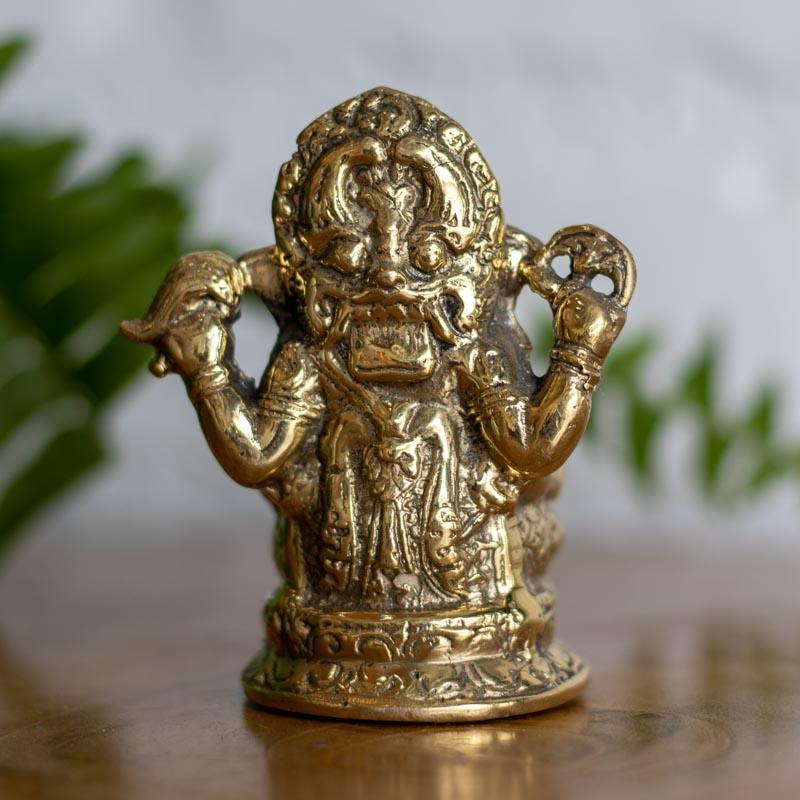 Incensário decorativo Ganesh em bronze artesanal para incenso vareta.