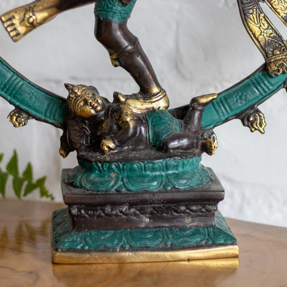 escultura shiva natajara circulo fogo renascimento destruicao protecao renovacao yoga energia hinduismo bronze.decoracao casa altar 03