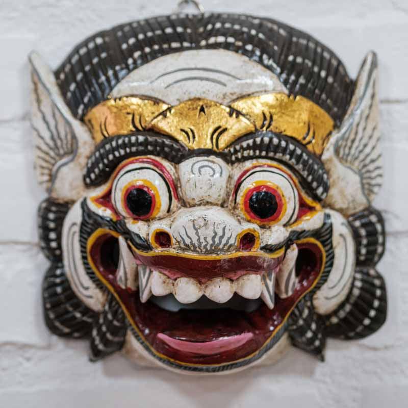 Descubra a Exquisite Barong Mask 🎭 Autêntica Artesanato Balinês 🌟 
