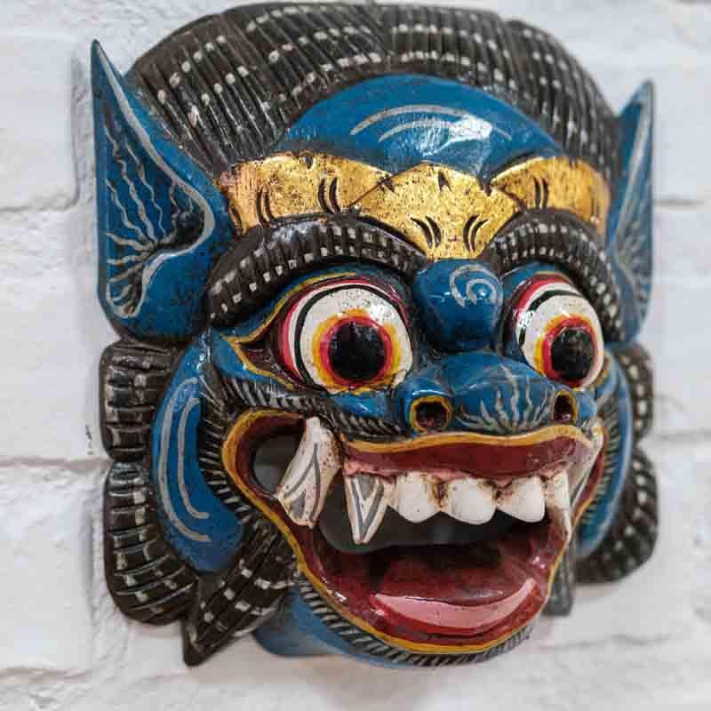 Elevate your Decor 🌺 Descubra a Arte da Máscara Barong 🖌️ Feito à mão em Bali 🎨