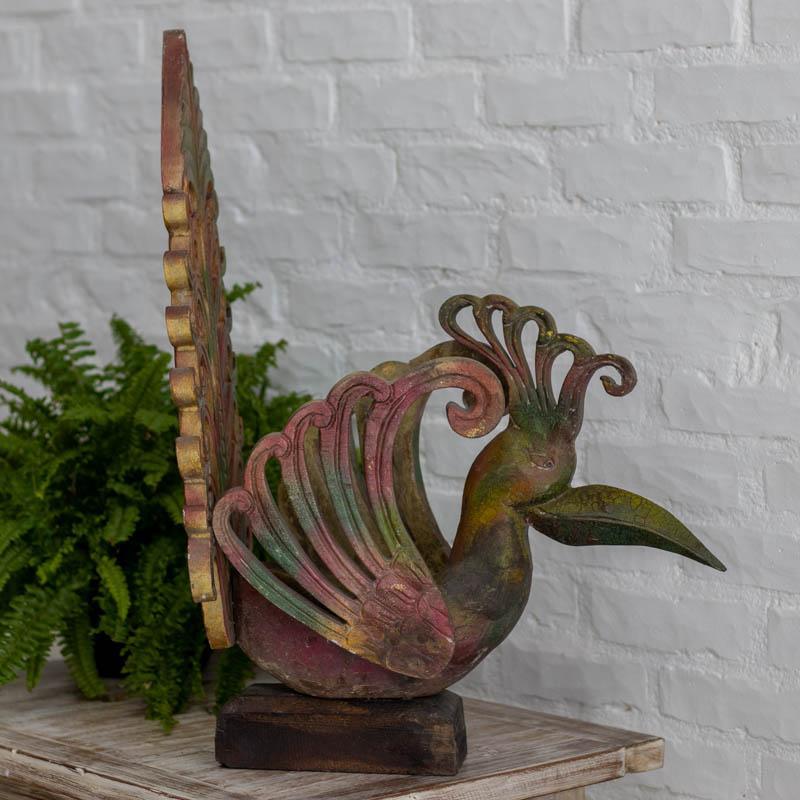 escultura adorno passaro madeira bali indonesia decoracao casa ambientes artesanato loja artesintonia 02