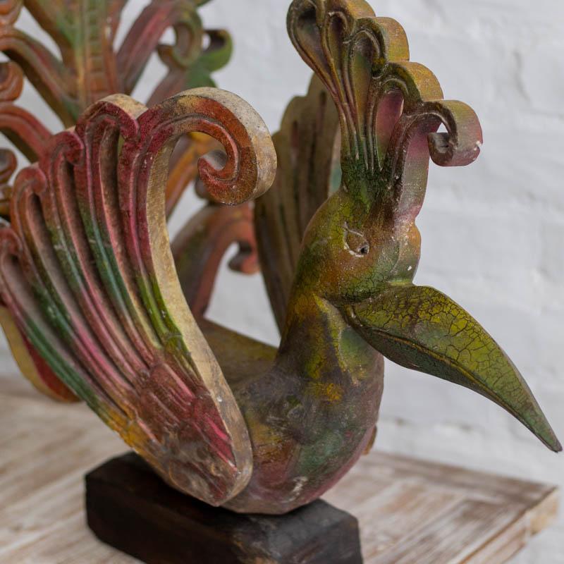 escultura adorno passaro madeira bali indonesia decoracao casa ambientes artesanato loja artesintonia 03