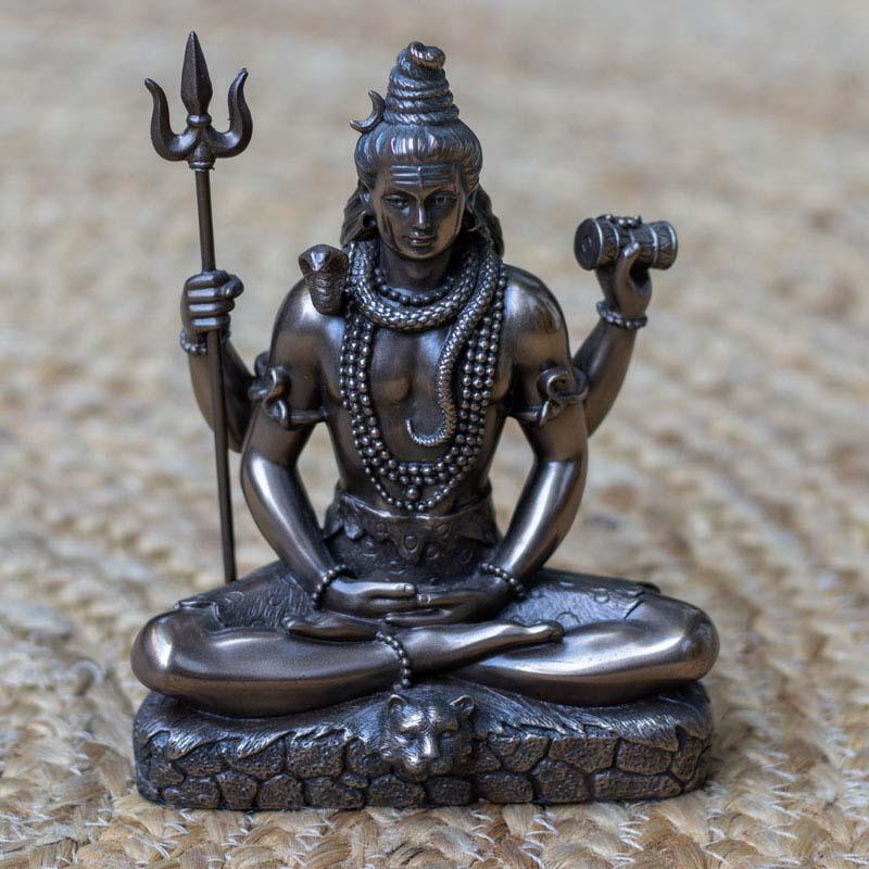 escultura estatua deus shiva resina china proteção força renascer espiritual hinduismo yoga meditação altar sagrado loja artesintonia 01