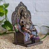 escultura resina bronze dus hindu kubera prosperidade riqueza abundancia veronese design cultura decoracao altar casa loja artesintonia 07