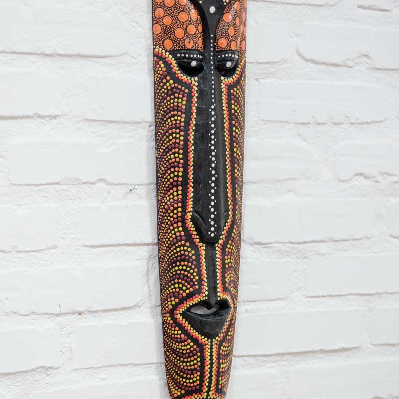 Discover the Vibrant Lombok Color Decorative Mask 🎭 Add a touch of Indonesian charm to your decor 🏮🌿