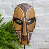escultura madeira máscaras artesanais rímel africana suporte metal decoração para casa estilo etnico curral cor artesanato mineiro