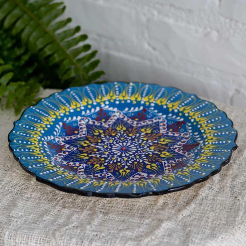 prato turco artesanal pintura ceramica detalhes cores arte artesanato cultura decoracao mesa loja artesintonia 08