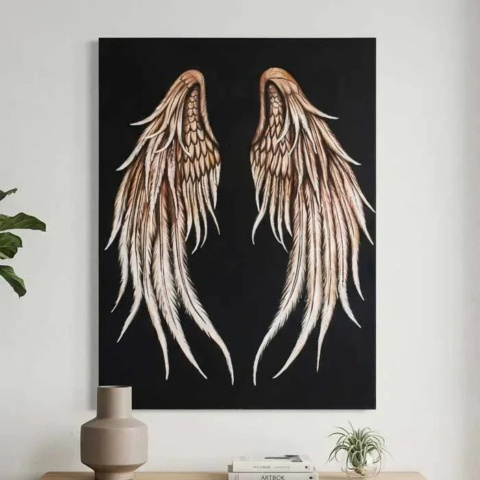 pintura quadro tela asas arte bali indonesia decoracao casa anjo voar design painel fotos loja artesintonia