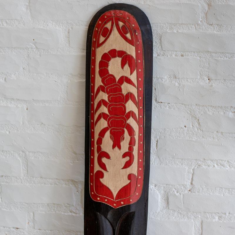 Máscara de Lombok artesanal disponível nos modelos Buda, Tribal, Escorpião e Elefante.