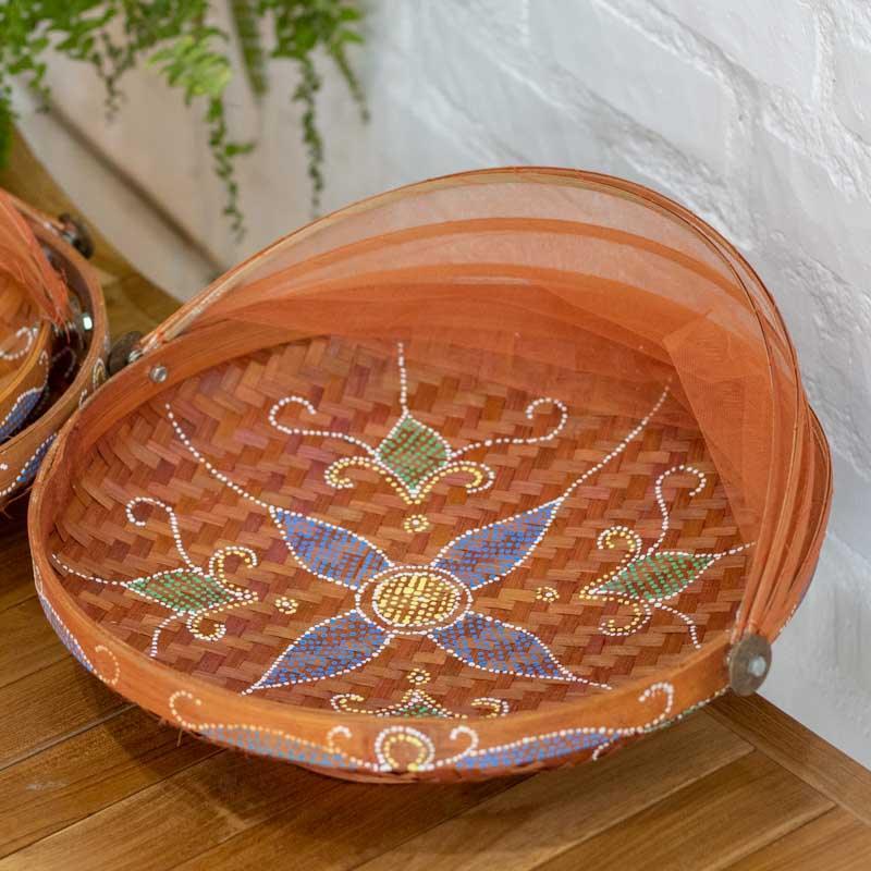 Trio de Cestas p/ Pães em Bambu | Cores Diversas - Arte & Sintonia 2023, Bali - DW, Bali24, Cestaria, Fibra Natural - Bambu, fibras, Indonésia / Bali