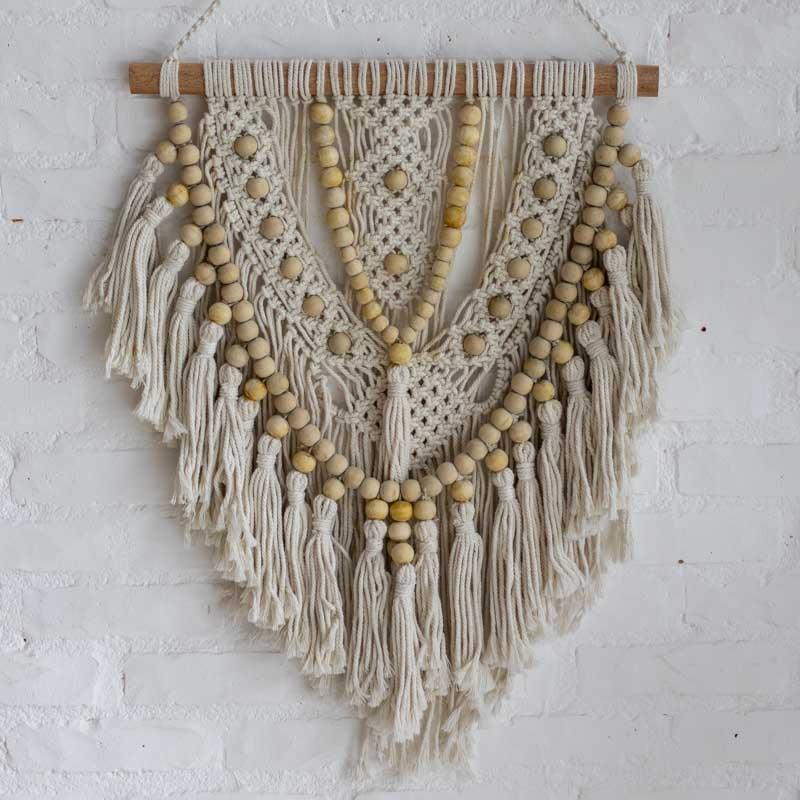 macrame pequeno home decor decoracao boho parede artesanal artesanato bali indonesia trabalho manual artesintonia