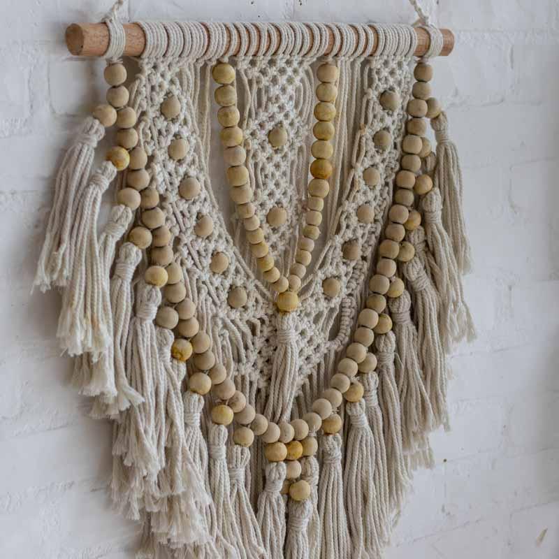 macrame pequeno home decor decoracao boho parede artesanal artesanato bali indonesia trabalho manual artesintonia