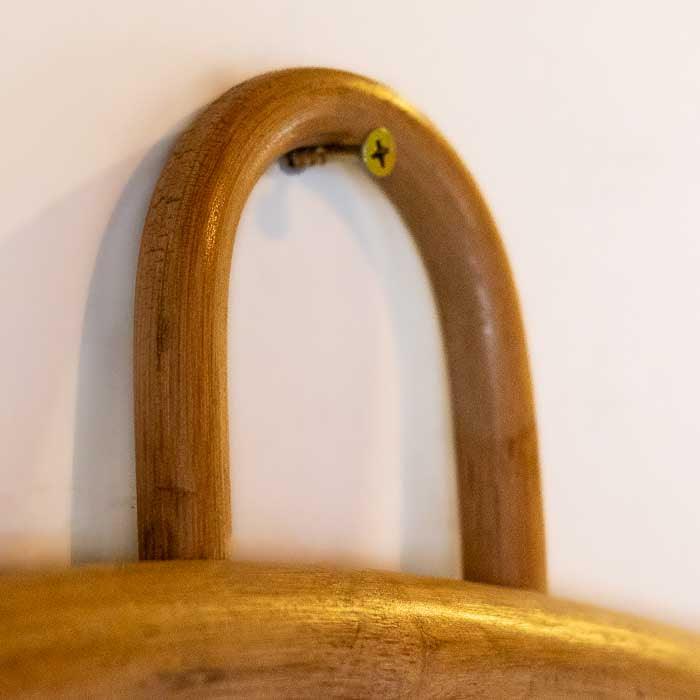 Espelho Redondo Madeira Teca