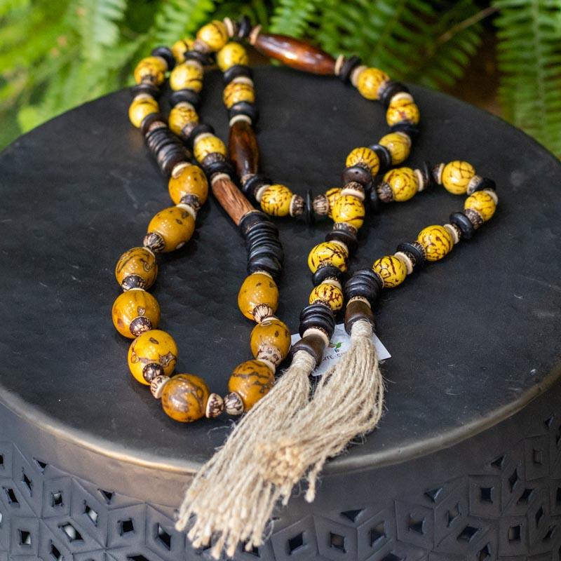 colar decorativo mesa parede acessorio indigena arte natural cultura etnica ancestral artesintonia colar decorativo indígena 01