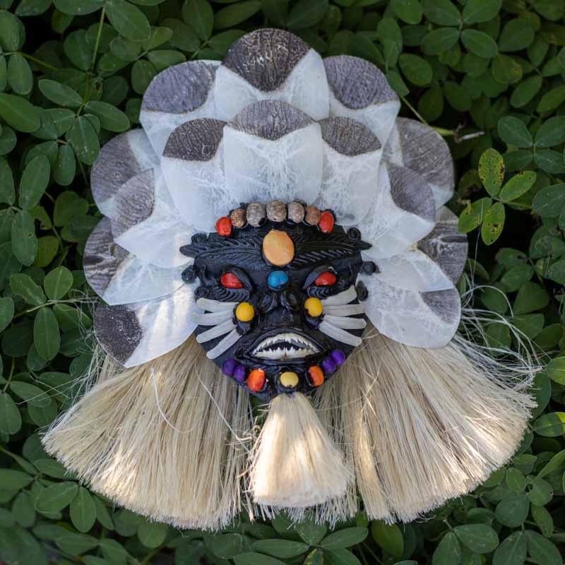 mascara decorativa artesanal indigena etnica cultura brasil ancestrais parede máscara étnica 01