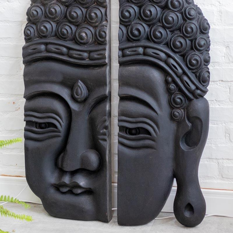 painel faces de buda madeira entalhada bali espiritual meditacao serenidade budismo loja artesintonia 02