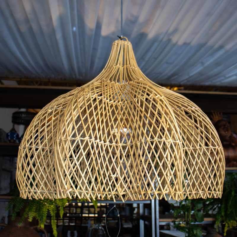 luminaria artesanal rattan bali fibra natural boho decoracao design interiores arquitetuta loja comprar artesanato artesintonia 