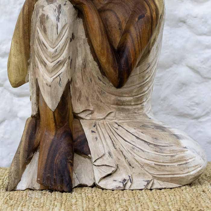 Estátua buda entalhada a mão em Bali na Indonésia.