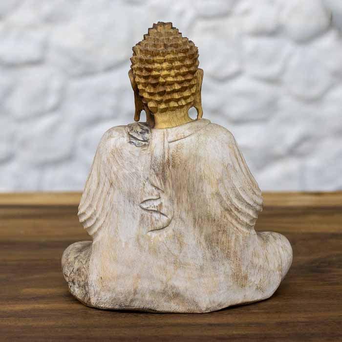Decoração balinesa estilo zen feita-à-mão com manto para ambientes de meditação.
