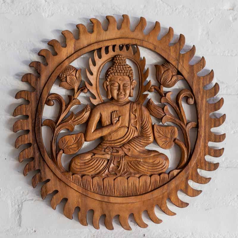 mandala madeira entalhada buda divindade decoracao decoracao zen arte bali indonesia artesintonia 2