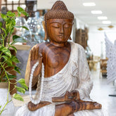 estatua buda madeira yoga bali budismo  esculpida suar deus  buddha wood carving 04