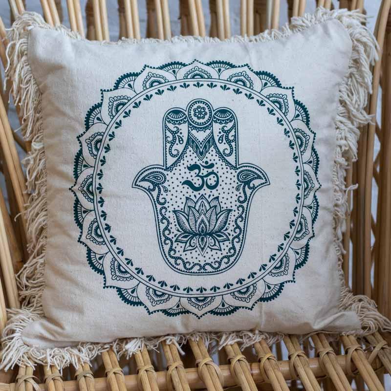 almofada boho chic bali mao hamsa artesanato textil boemia espiritual protecao decoracao sala quarto sofa cama comprar loja artesintonia 02