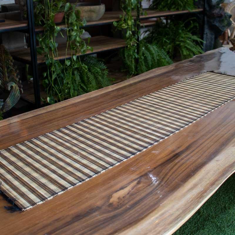 esteira mesa bambu descoracao bali artesanato mesa posta almoco jantar servir loja artesintonia 03