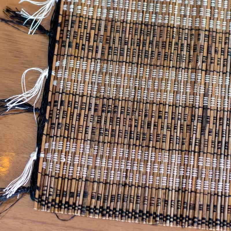 esteira mesa bambu descoracao bali artesanato mesa posta almoco jantar servir loja artesintonia 07