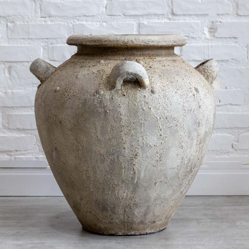 vaso terracota acimentado decoração jardim casa artesanato bali boho indonésia vase terracotta balinese loja artesintonia