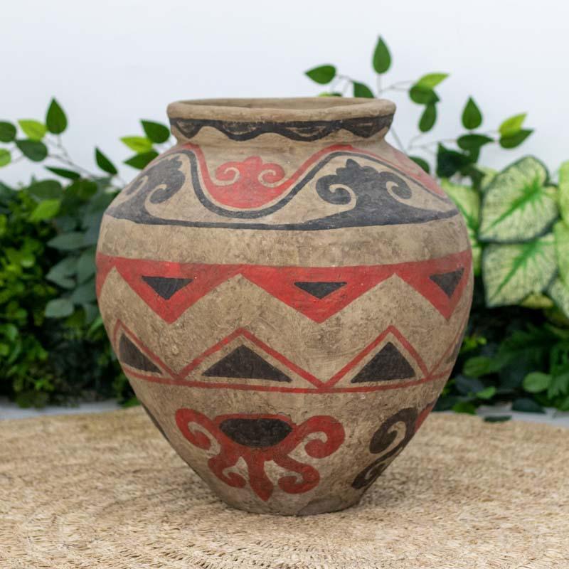 vaso ceramica bali indonesia artesanato etnico decoracao jadim home decor casa pintura natural design boho decor comprar rustico loja artesintonia