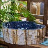 cuba banheiro lavabo madeira petrificada stone decoracao design unico bali indonesia artesanato loja artesintonia 02