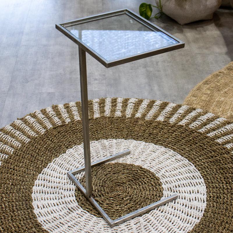 Mesa Minimalista Ferro com Vidro