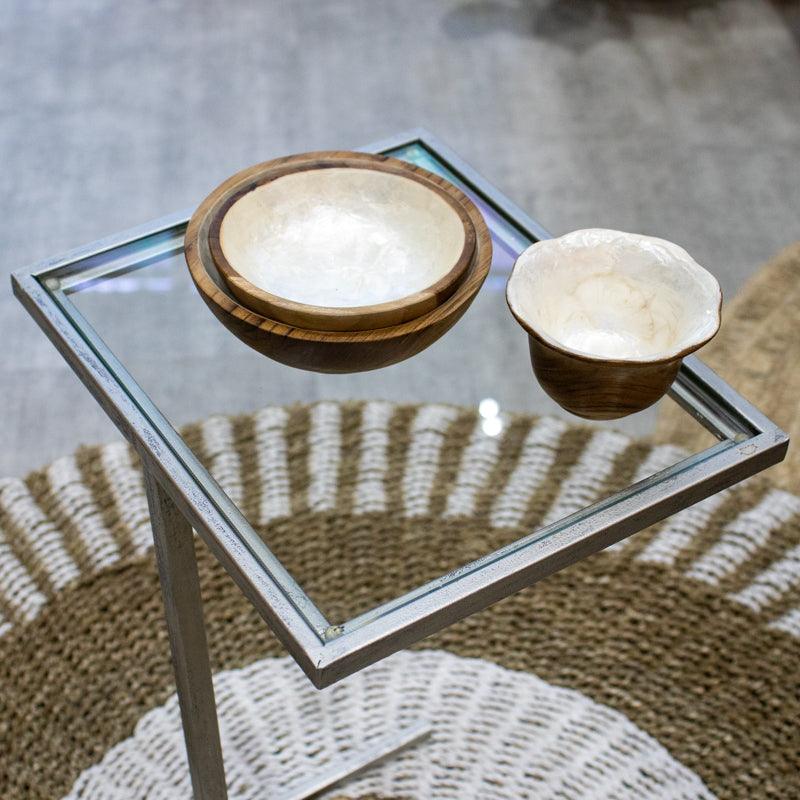 Mesa Minimalista Ferro com Vidro
