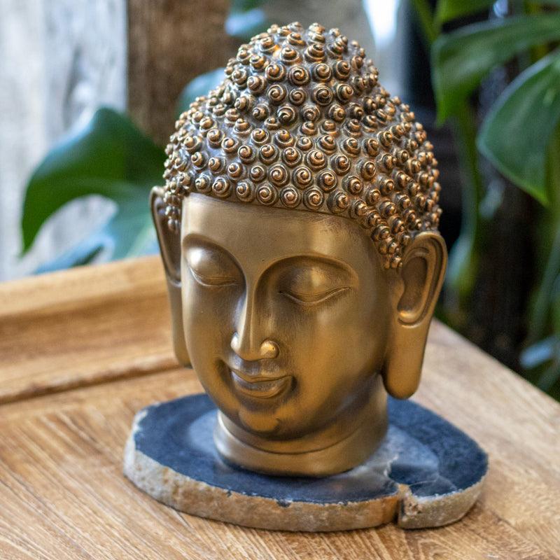 cabeca buda bronze decoracao yoga mesa aparador casa home arte bronze buddha head 02