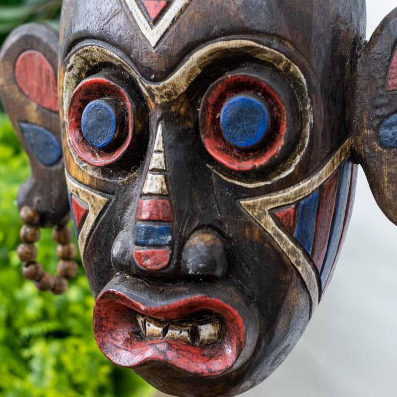 mascara base escultura decoracao madeira artesanato bali indonesia home rustico primitivo espiritual comprar loja artesintonia