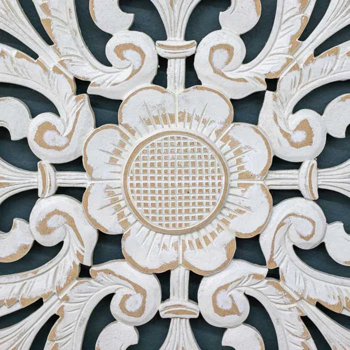 mandala floral artesanal entalhada mdf decoracao parede bali indonesia design interiores casa ambientes zen loja artesintonia