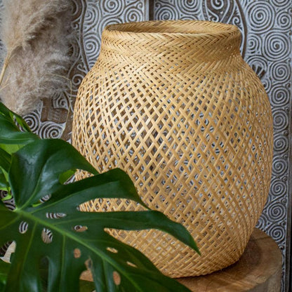 luminaria lustre fibra natural aruma baniwa etnia cultura indigena indigenous handmade lamp 04