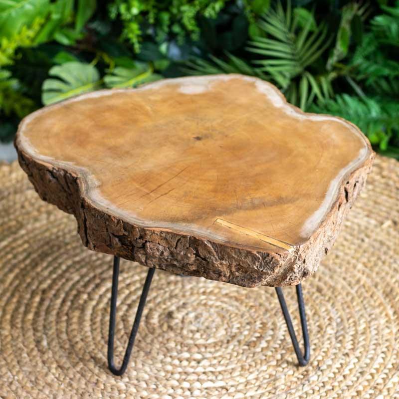 mesa centro madeira rustica tronco arvore teca resistente artesanato bali indonesia decoracao sala casa varanda design interiores comprar loja artesintonia