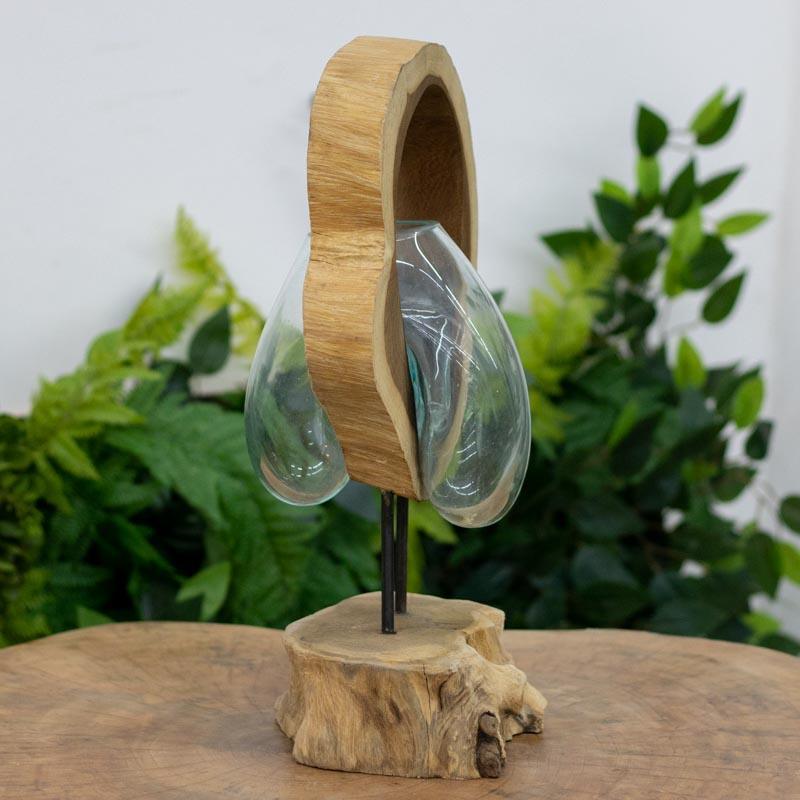 terrario vidro madeira tronco arvores rustico arte bali indonesia natureza conexao decoracao casa loja artesintonia