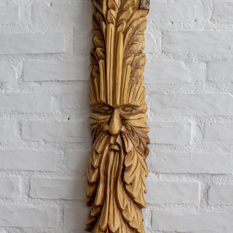 escultura mascara artesanal tronco rustico arvore decoracao casa bali indonesia homem rosto greenman loja artesintonia 02