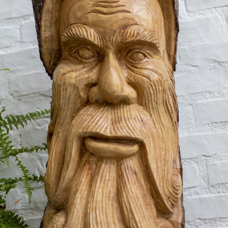 escultura mascara artesanal tronco rustico arvore decoracao casa bali indonesia homem rosto greenman loja artesintonia 02